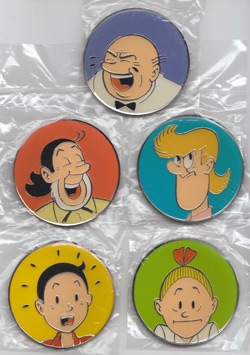 Set van 5 Suske en Wiske Koelkastmagneten. Set van 5 Suske en Wiske Koelkastmagneten.