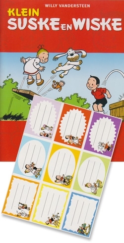 Klein Suske en Wiske A5 mini boekje met velletje stickers. Klein Suske en Wiske A5 mini boekje met velletje stickers.