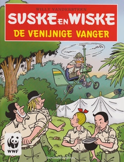 Softcover stickeralbum "De venijnige vanger". Softcover stickeralbum "De venijnige vanger".
