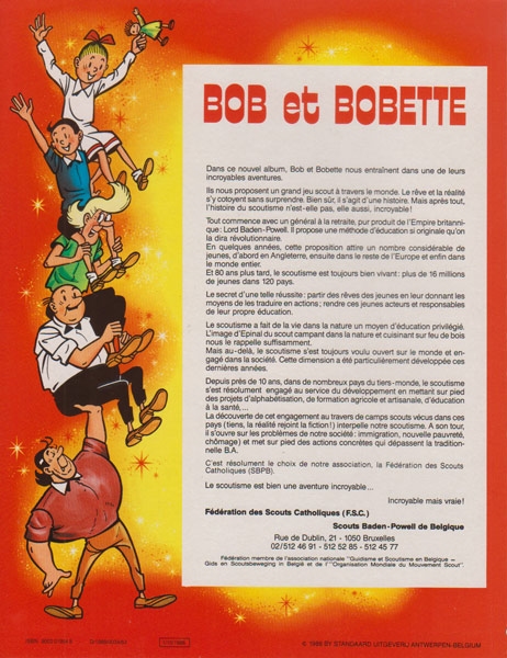 Franse softcover L´outre Volante, reclame uitgave FSC, 1988.